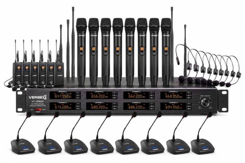 VERBEX VT-UR8000 8CH Wireless Microphone Price in Bangladesh