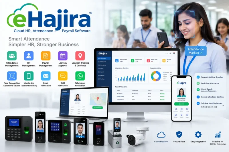 eHajira – Smart Cloud HR, Attendance & Payroll Management Software in Bangladesh